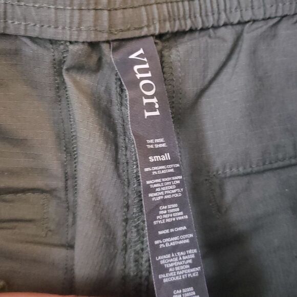 Vuori Womens Olive Green Ripstop Edgy Streetwear Casual Wide Leg Pants Size S - Picture 2 of 4